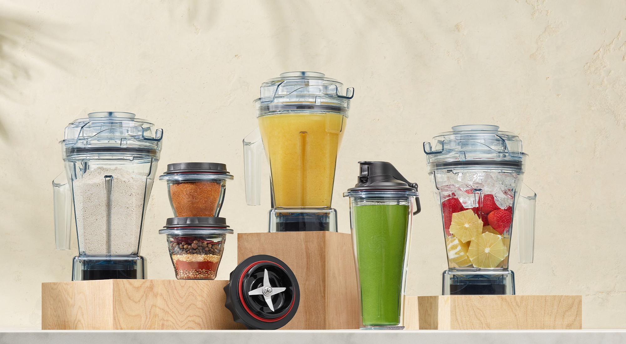 Collection of Vitamix Containers