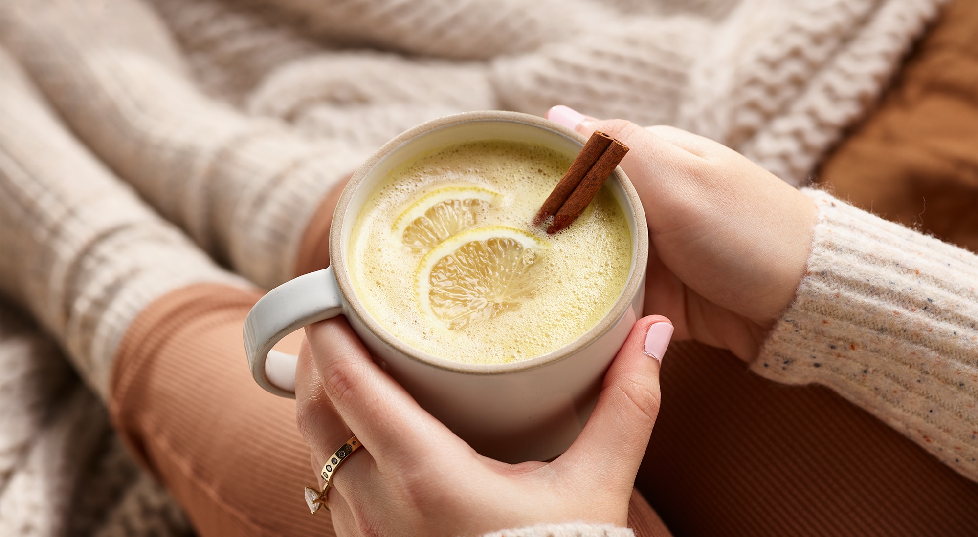 Warm Citrus Ginger Tea Smoothie