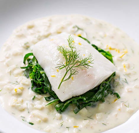 Poached Turbot with Fennel Velouté Recipe