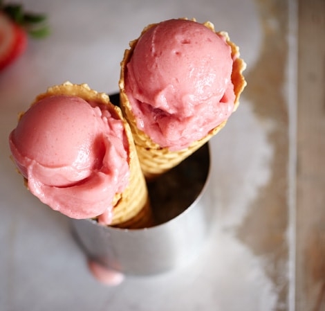 Real Strawberry Ice Cream Recipe | Vitamix CA