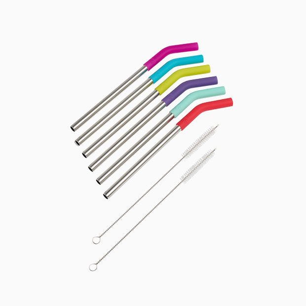 Stainless Steel Straws (8 Pack Mixed)
